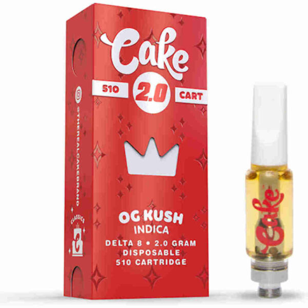 Cake Delta-8 510 Vape Cartridges 2g OG Kush - Image 2