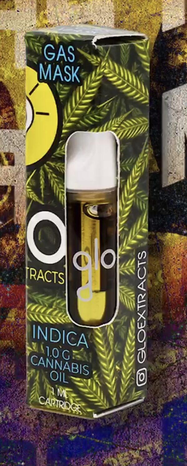 Gas Mask Strain Glo carts Flavour